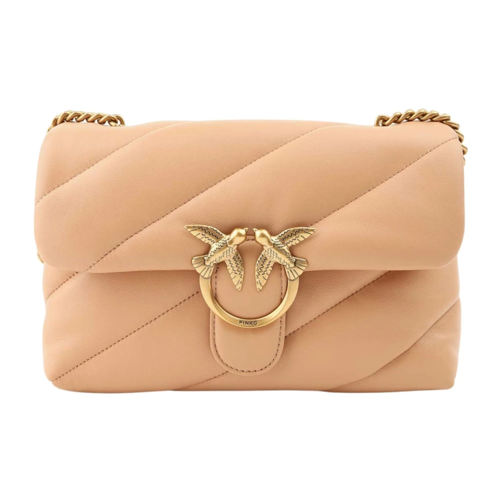 Pinko Women's Pink O, Shoulder Bags, One Size, Love Puff Classic Cl Sheep Nap