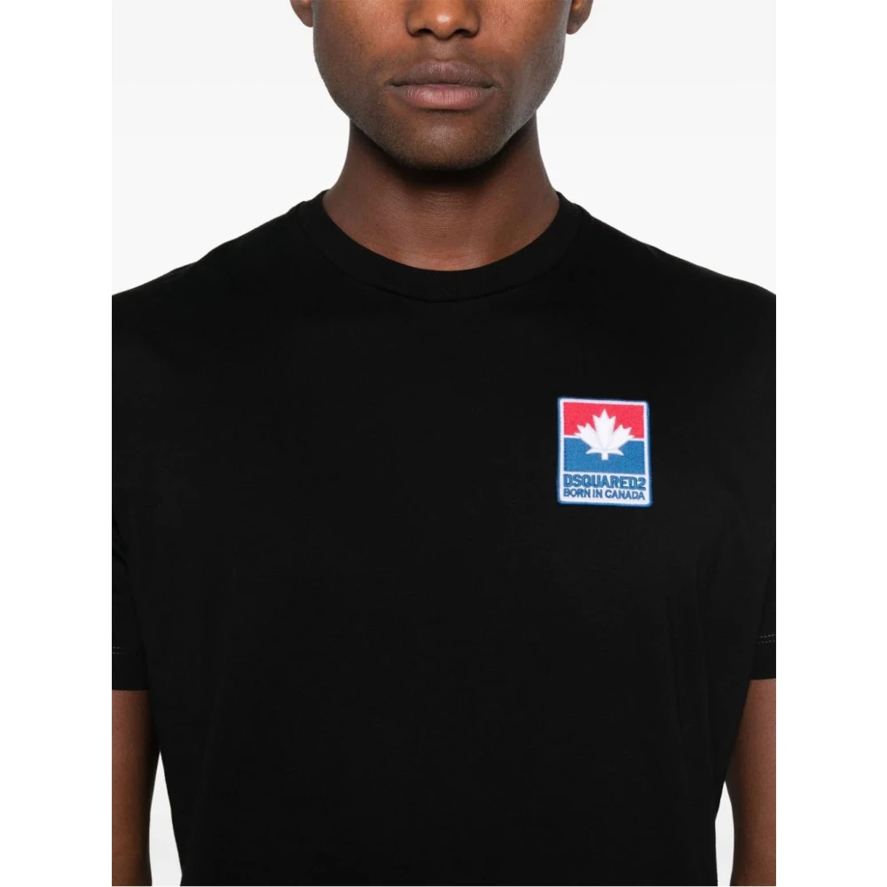 Dsquared2 Stijlvolle Heren T-shirts & Polos Collectie Black Heren
