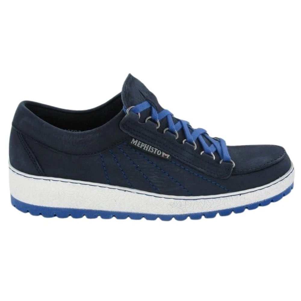 Mephisto Kleurrijke Heren Veterschoen Heren Schoenen Blauw