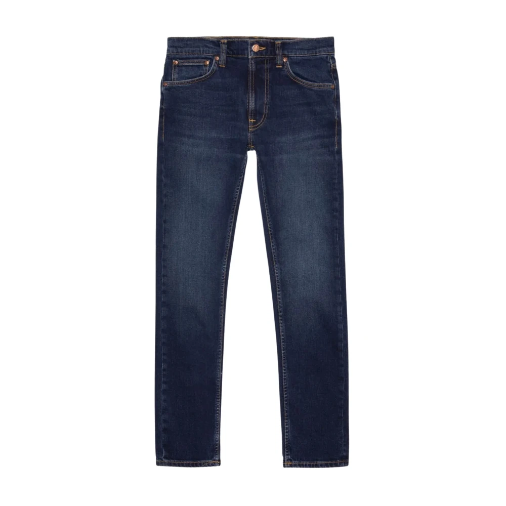 Nudie Jeans Straight Fit Jeans, Male, W34 L30, Grim Tim Blue