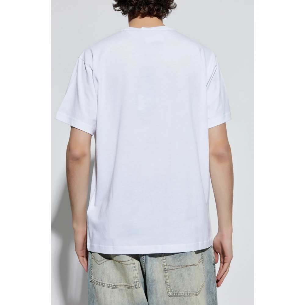 Versace Jeans Couture T-shirt met logo White Heren