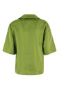 chemise-en-soie-verte-col-pointu