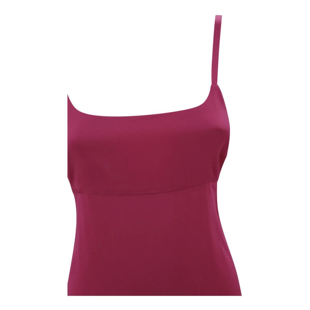 Max Mara Studio Fuchsia Mouwloze Enkellange Jurk Pink Dames