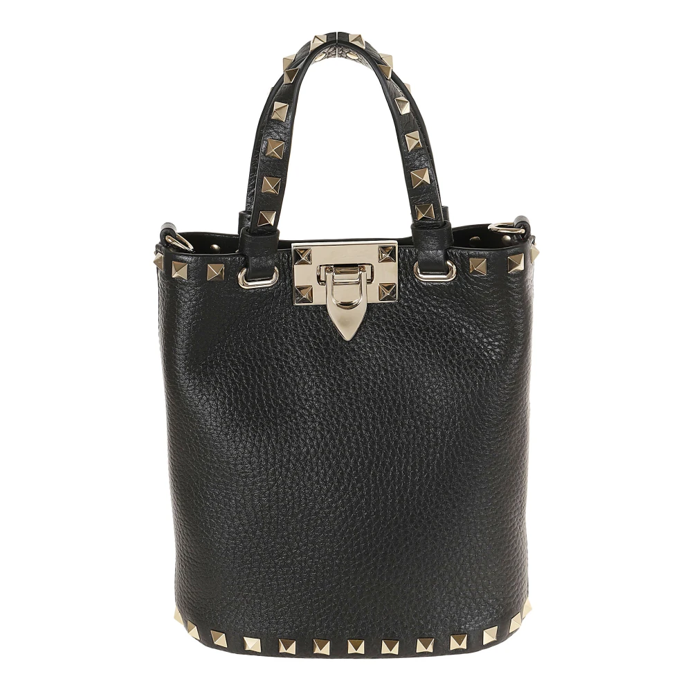 Valentino Garavani Rockstud Mini Tote Tas Black Dames