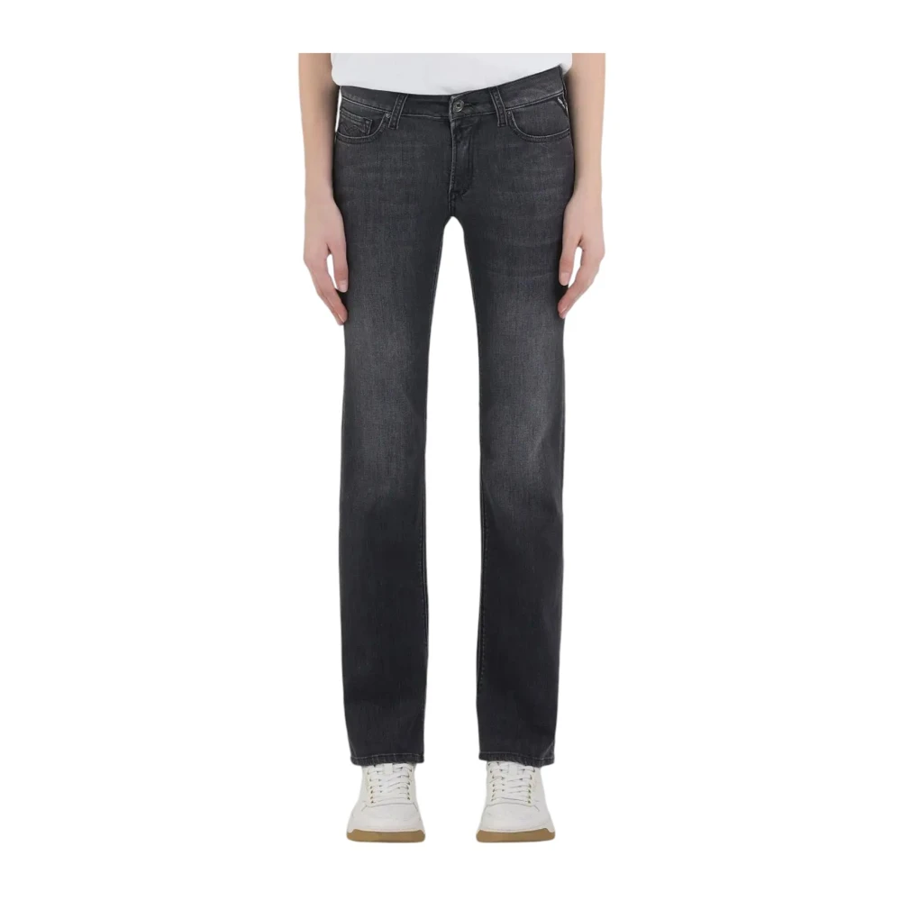 Replay Donkergrijze Denim Broek Gray Dames