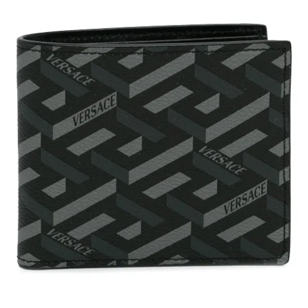 Versace Pre-owned Canvas wallets Black Dames