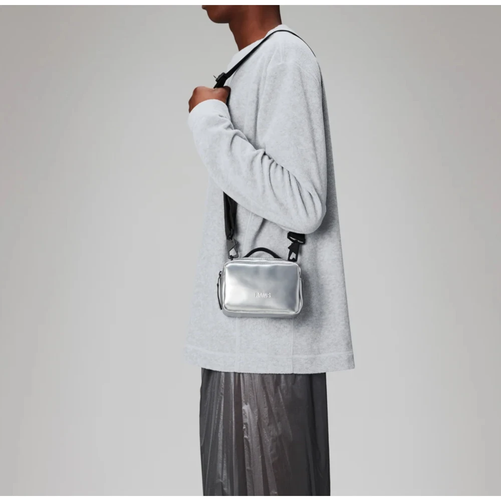 Rains Box Bag Micro Gray Heren