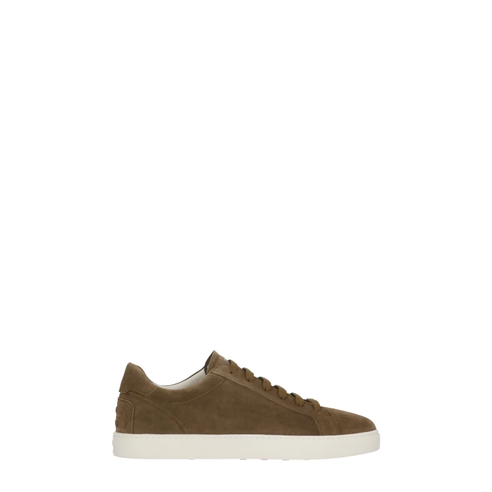 Tod’s Sneakers in Suède Heren Schoenen Bruin