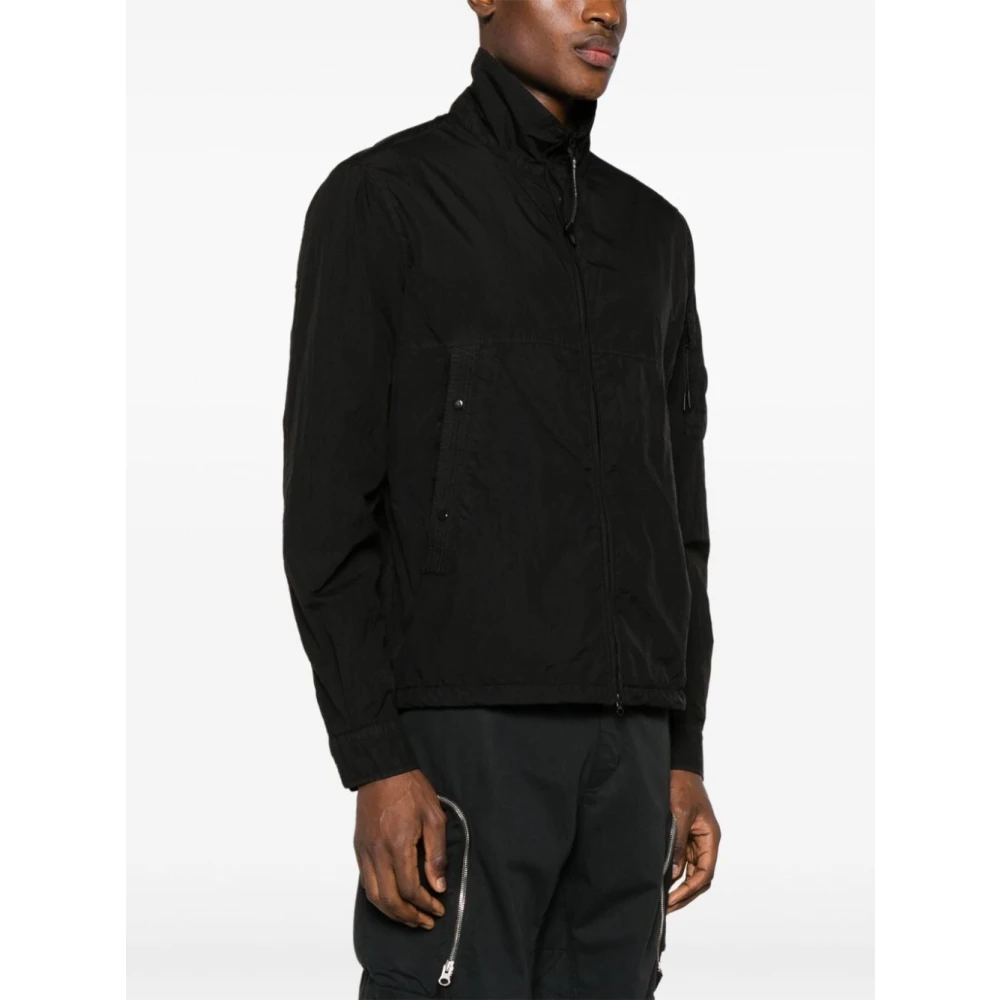 C.P. Company Zwarte Overshirt voor Stijlvolle Outfits Black Heren