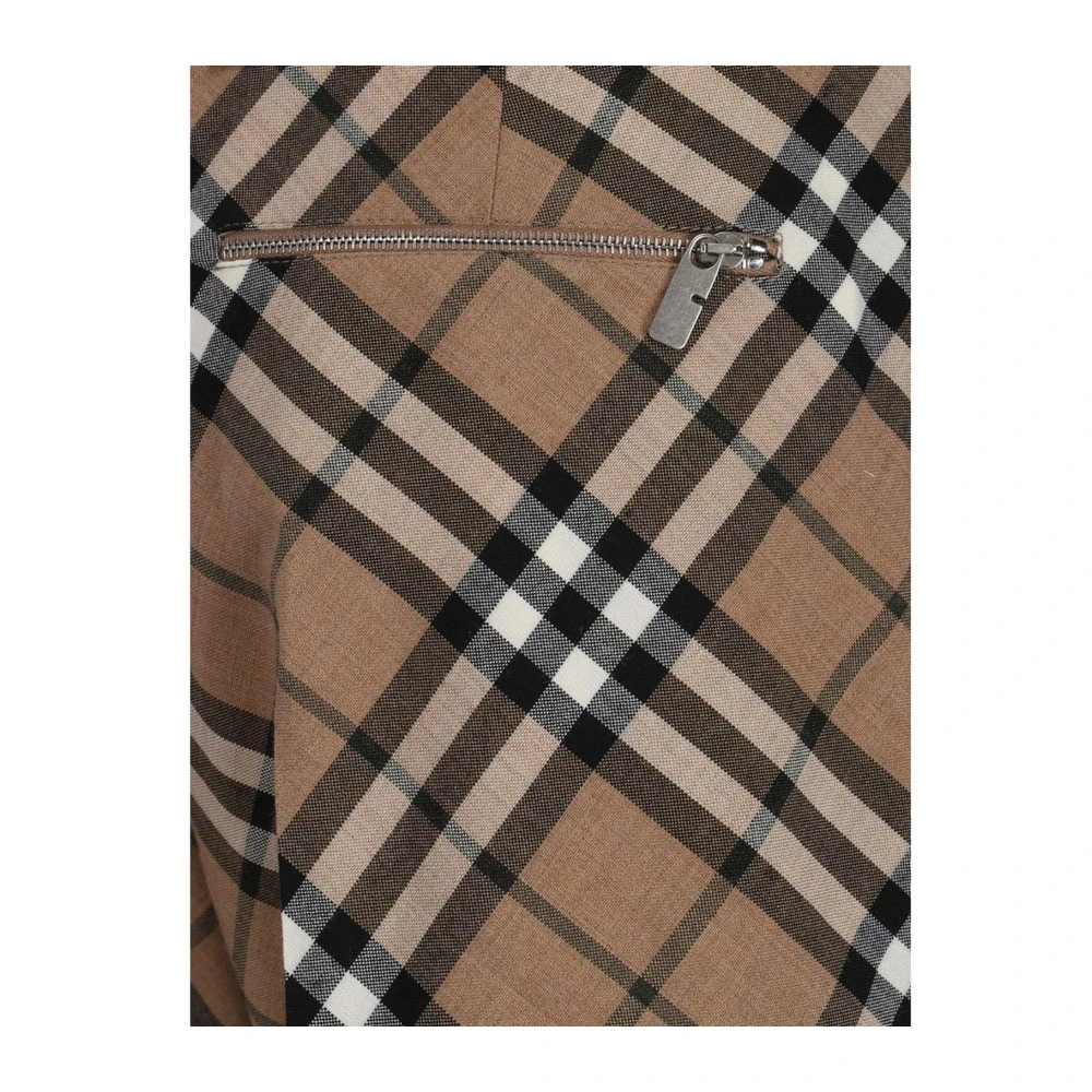 Burberry Geruite Patroon Broek met Ritszakken Multicolor Heren