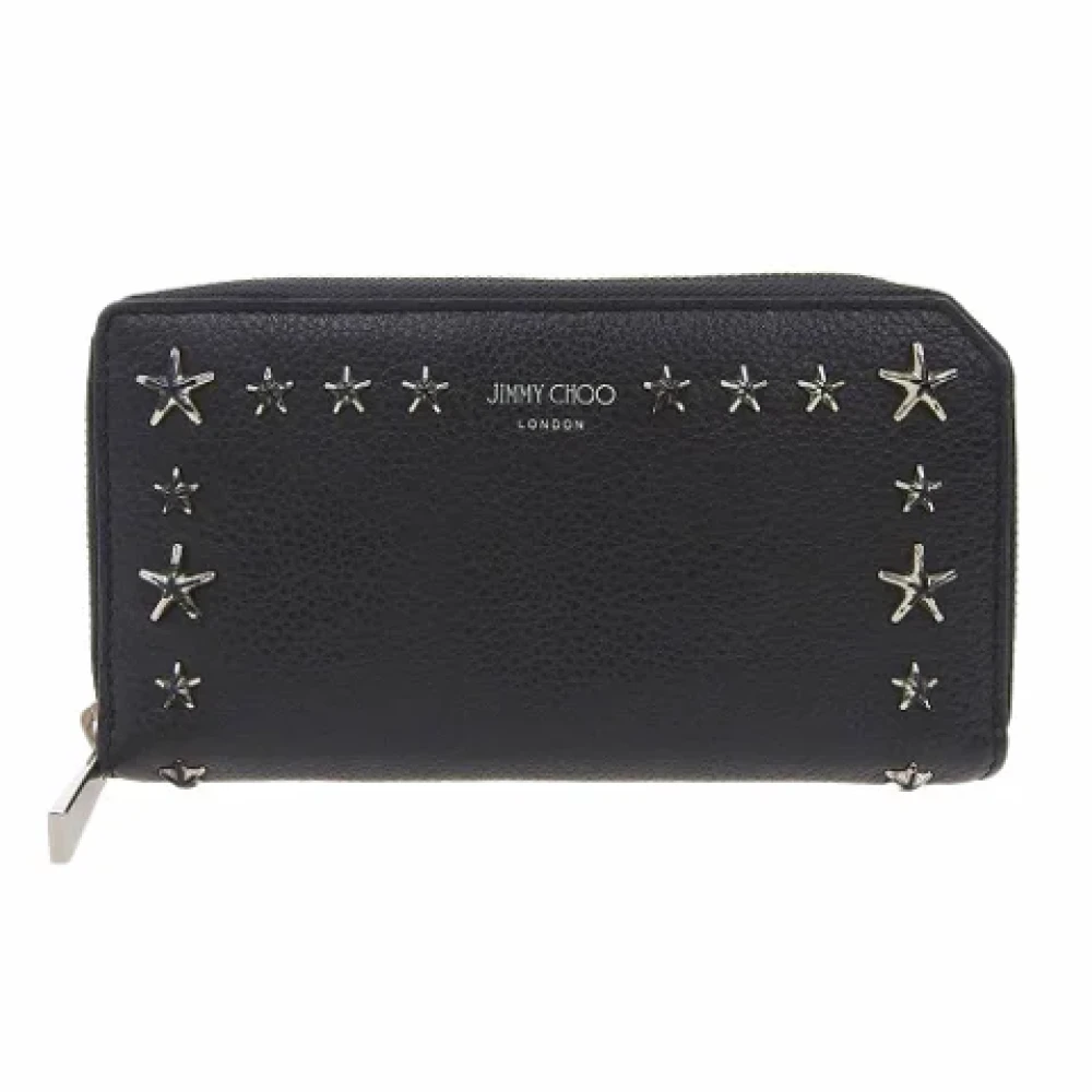 Jimmy Choo Pre-owned Leather wallets Black Dames