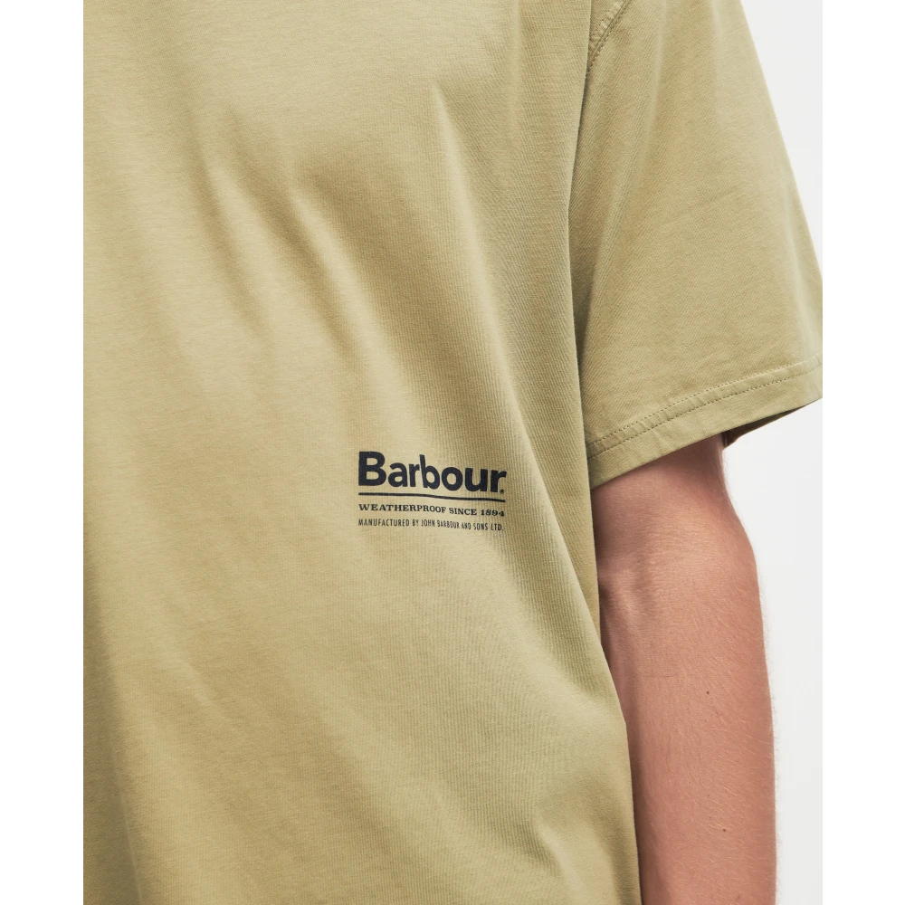 Barbour T-Shirts Green Heren