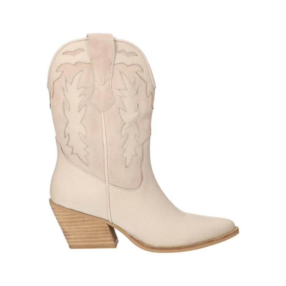 Shoecolate Western off-white cowboy boots White, Dam