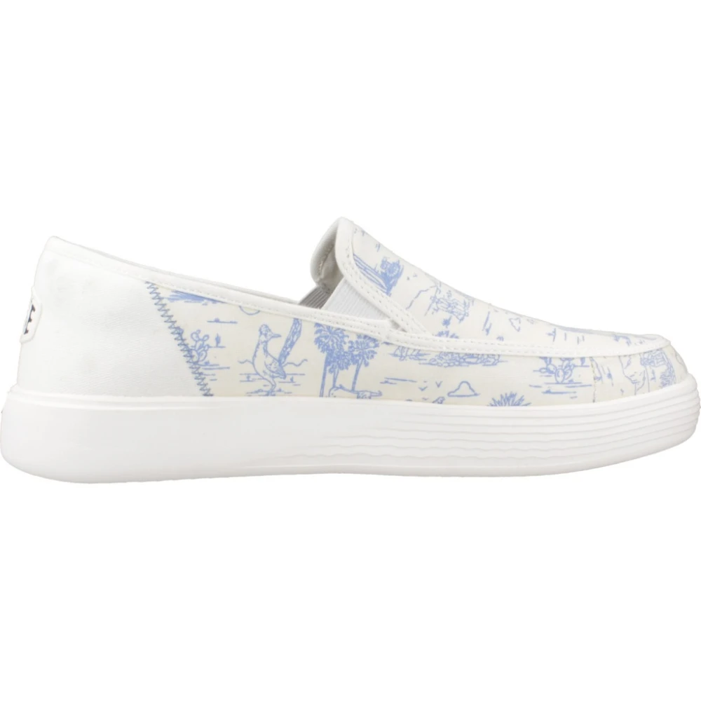 Hey Dude Sunapee Slip On Sneakers White, Herr