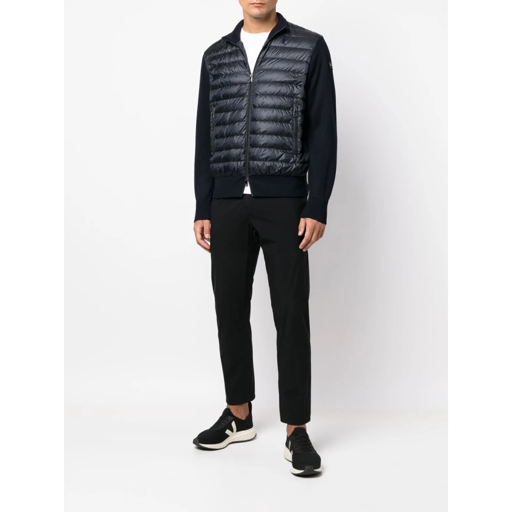 PAUL & SHARK Hybride Full Zip Jas in Lana Blue Heren
