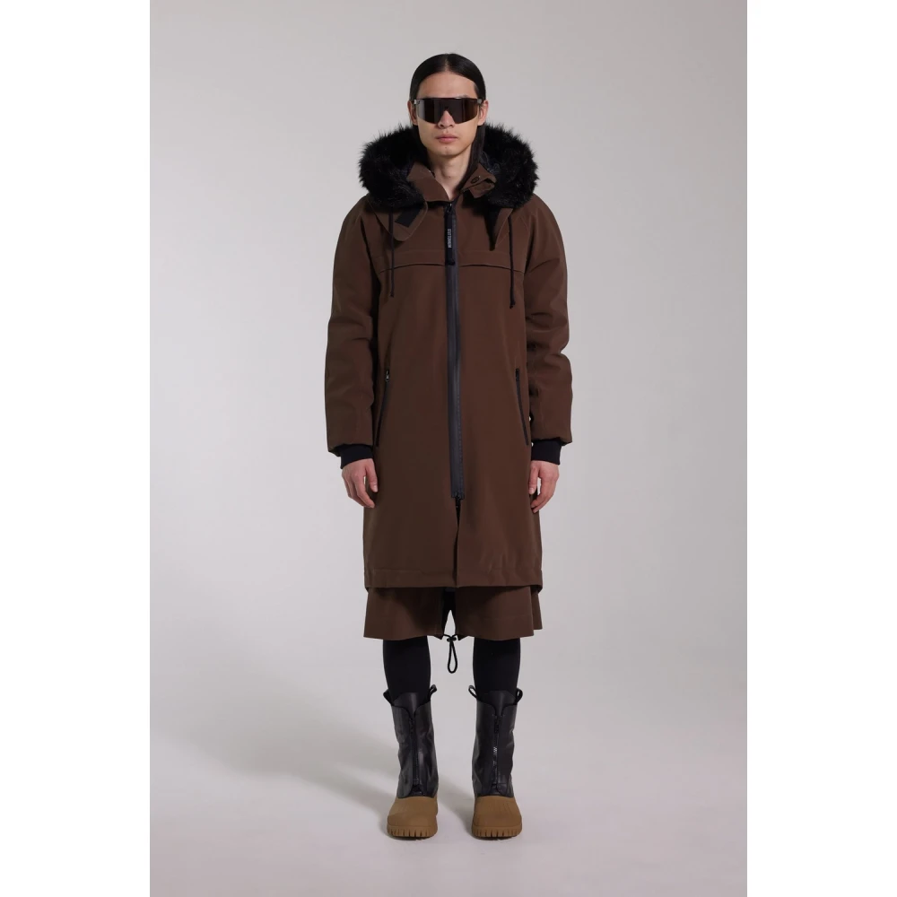 Stutterheim Waterdichte Matte Fishtail Parka Brown Heren