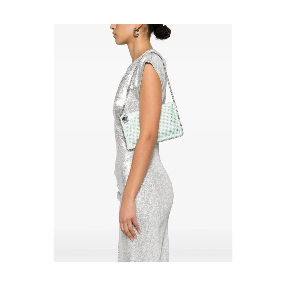 Stella Mccartney Kristalversierde Mintgroene Handtas Green Dames