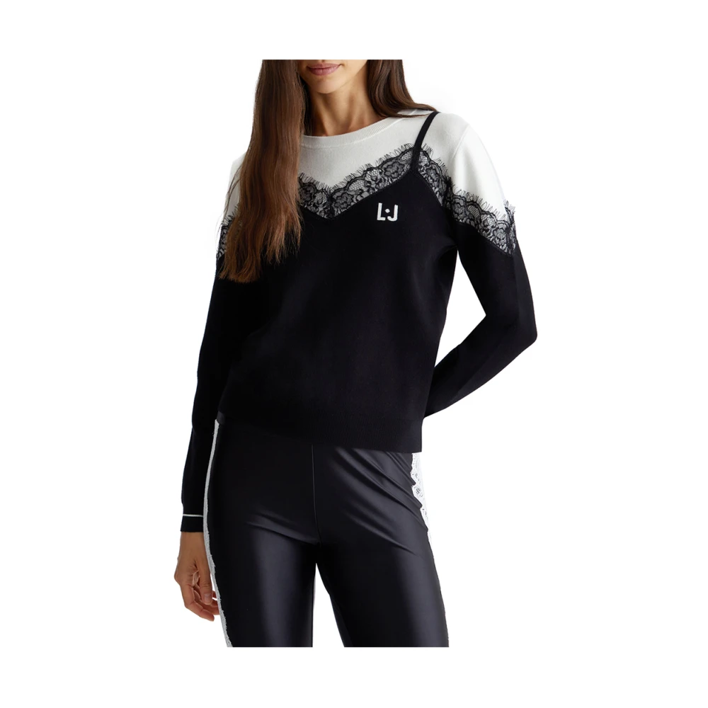 Liu Jo Zwarte Trui Chic Stijl Black Dames