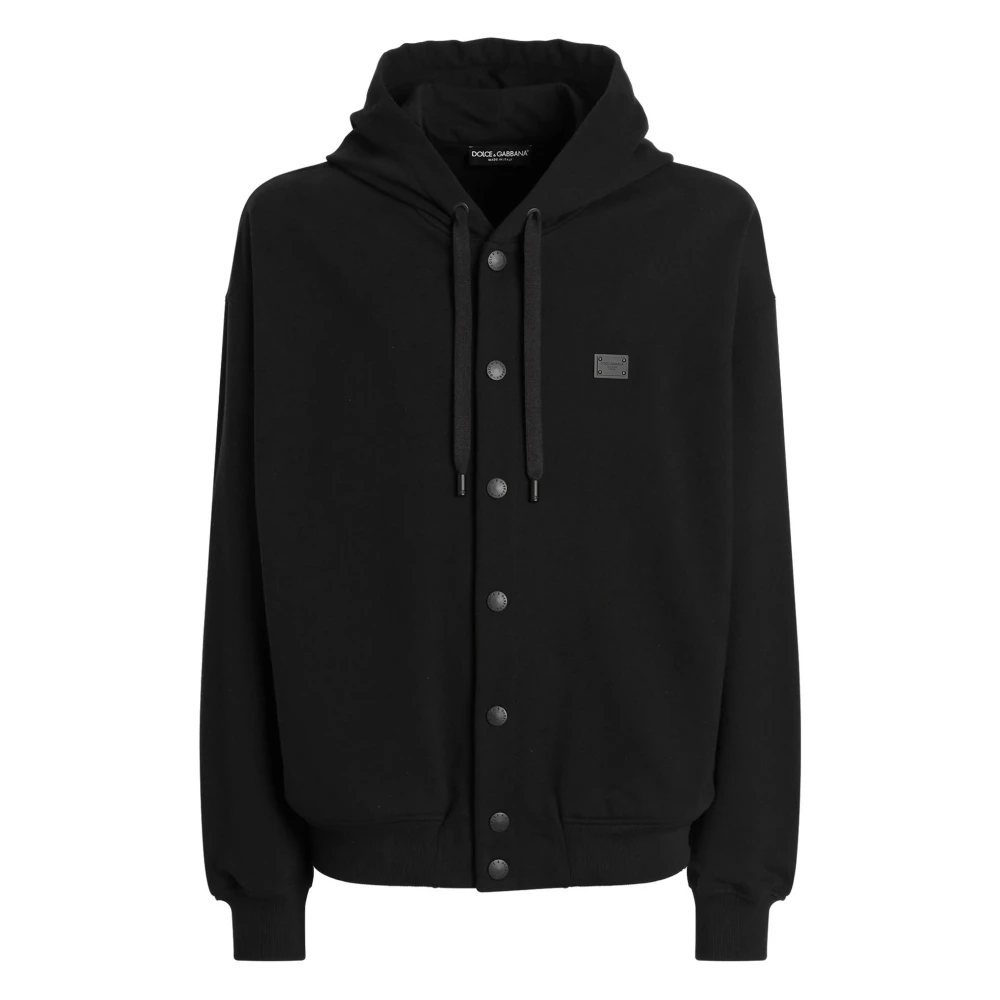 Dolce & Gabbana Zwarte Truien voor Mannen Black Heren