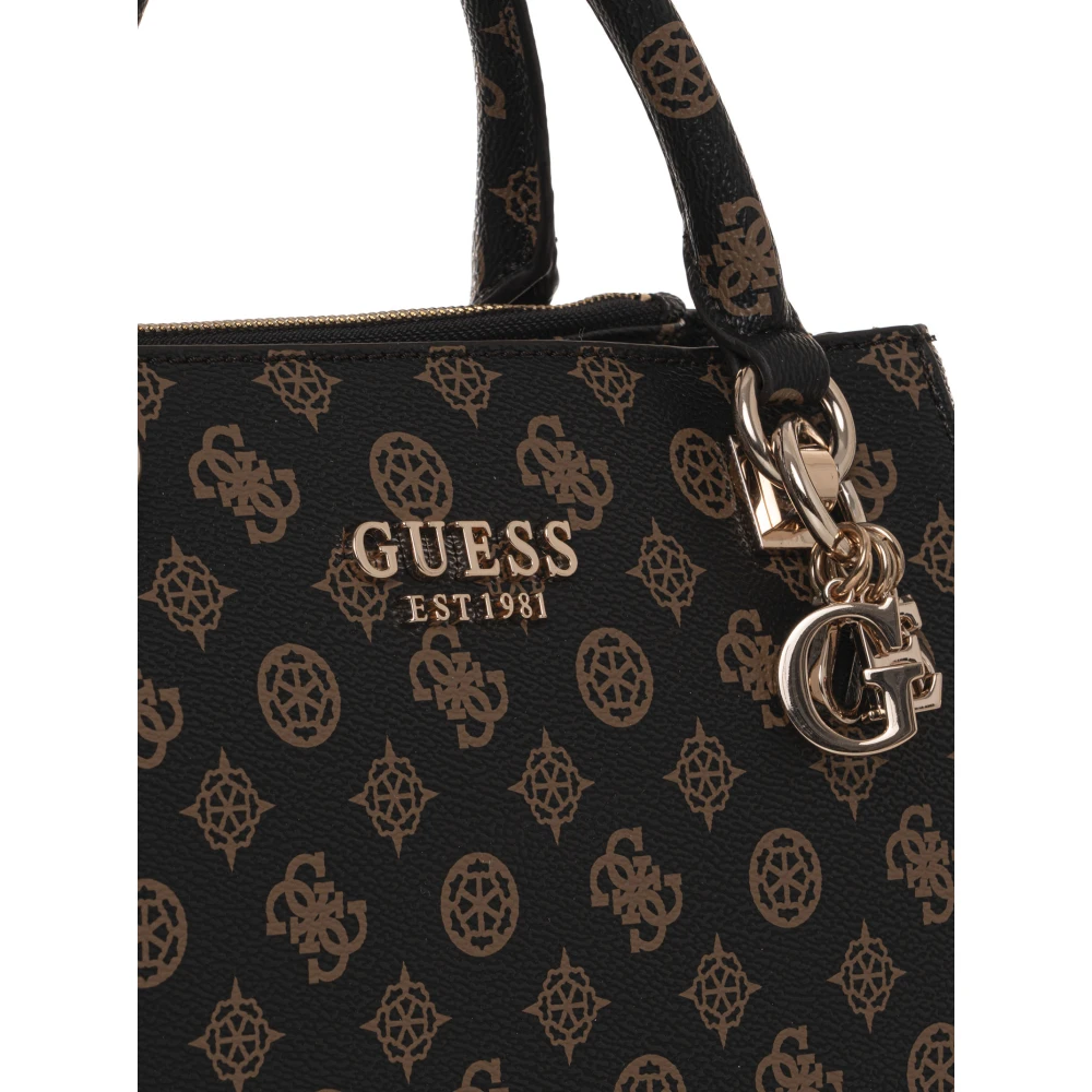 Guess Evelune Handtas met Afneembare Schouderband Brown Dames
