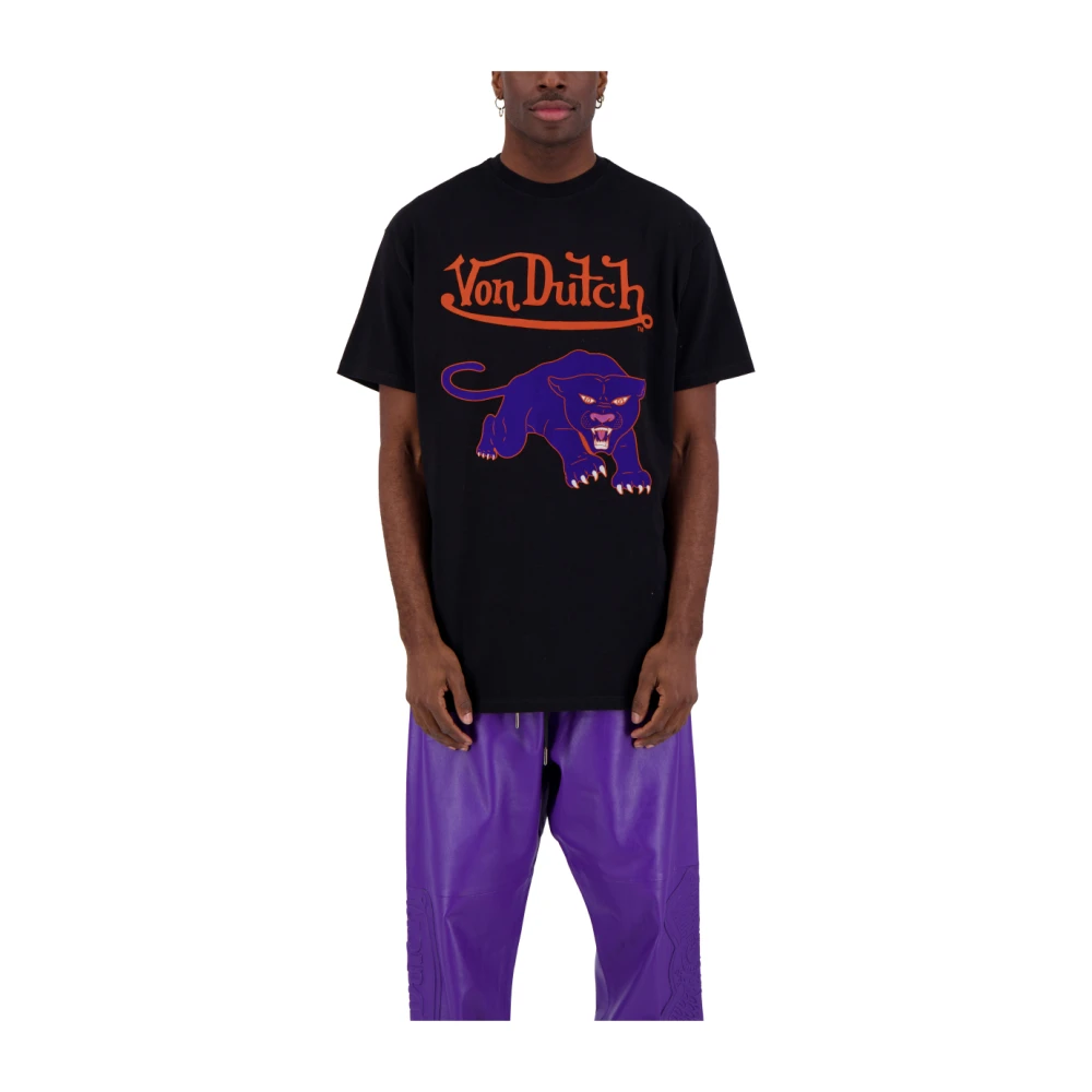 Von Dutch Lauge Lifestyle T-shirt Black Heren