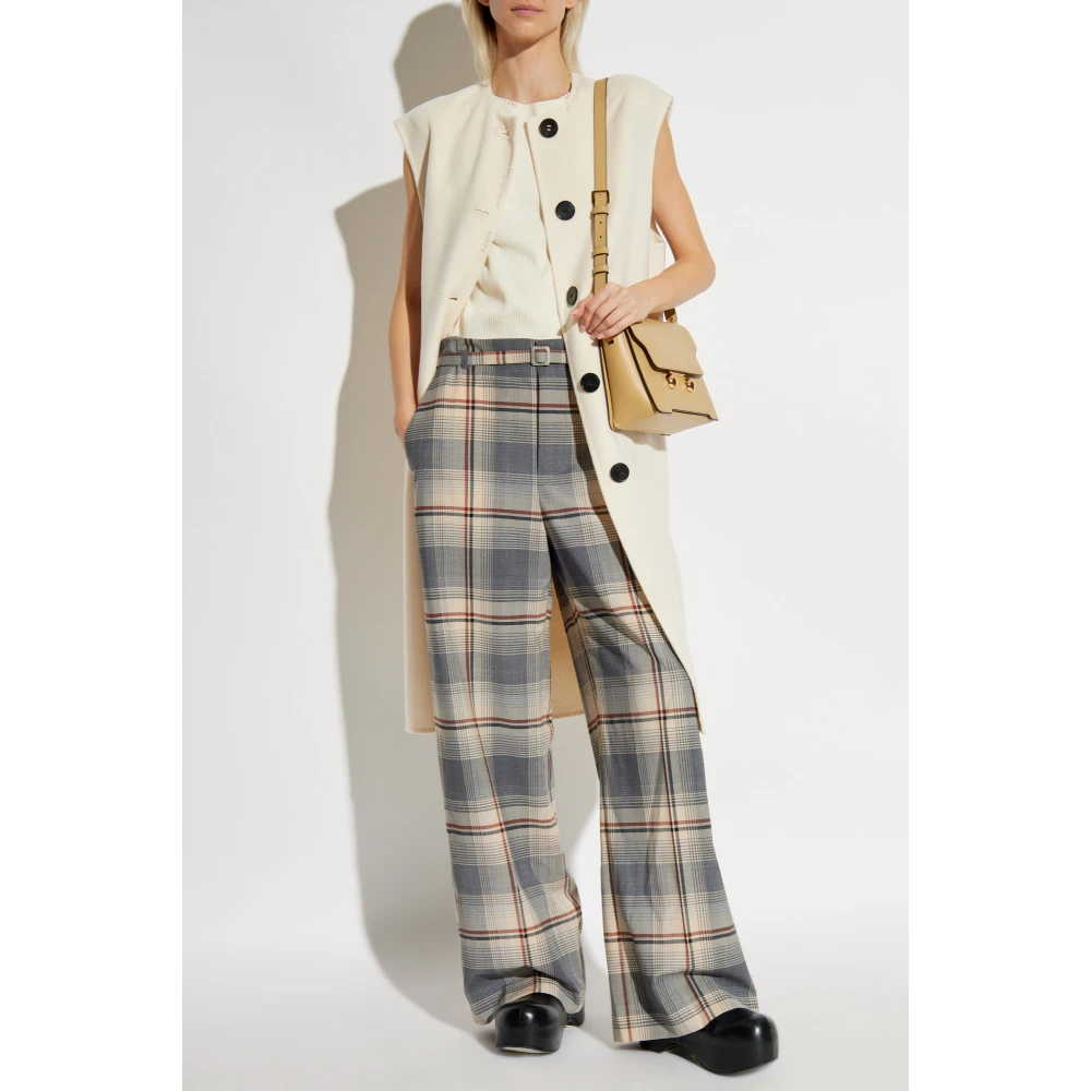 Marni Top met decoratieve stiksels Beige Dames