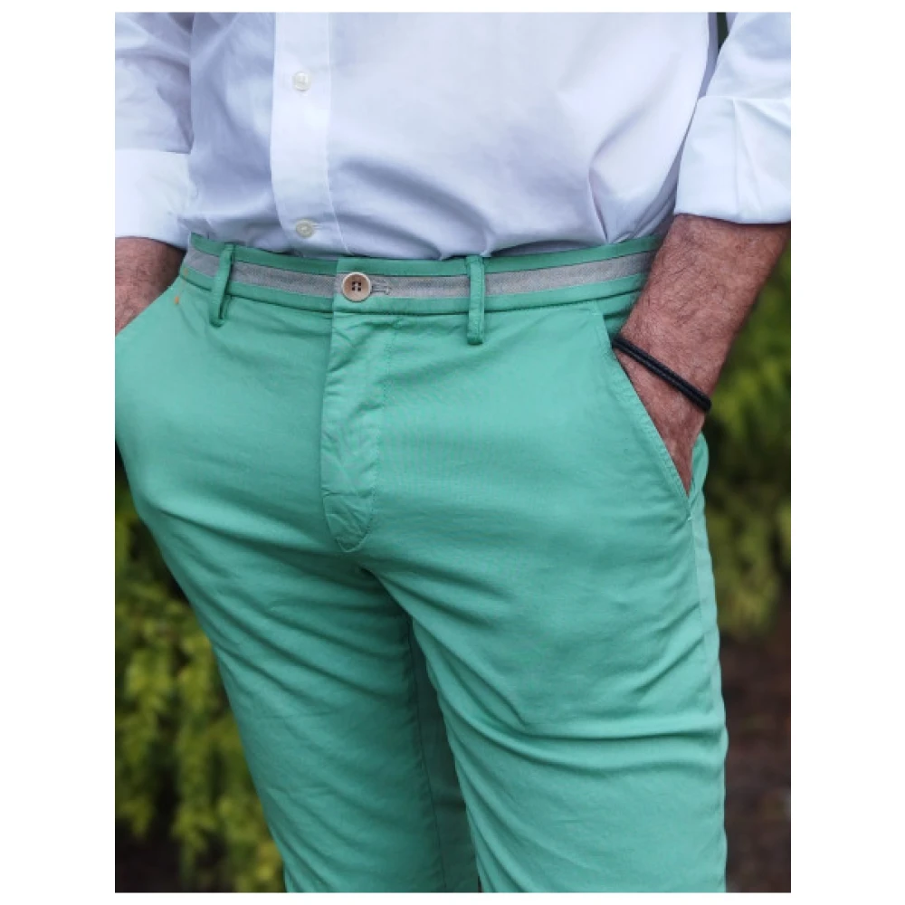 Mason's Slimme Torino University Broek Green Heren