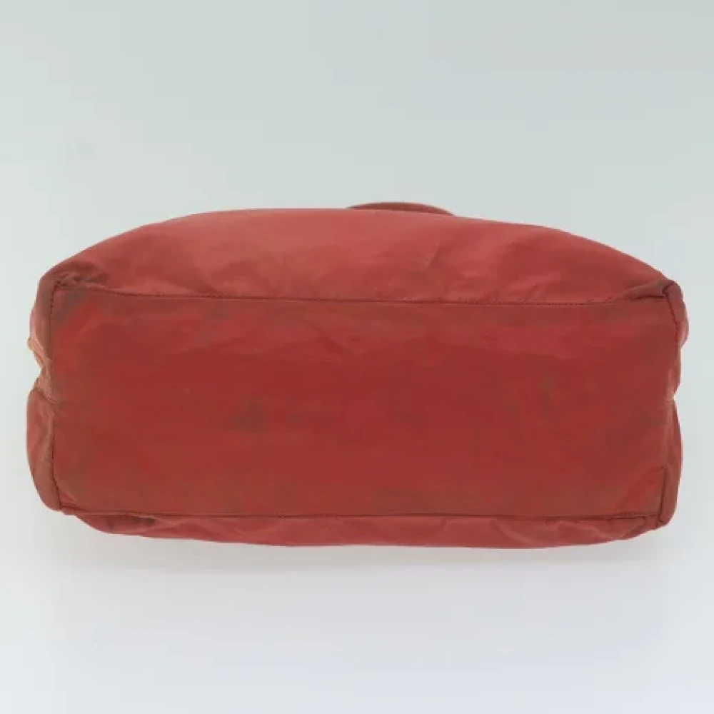 Prada Vintage Pre-owned Nylon handbags Red Dames