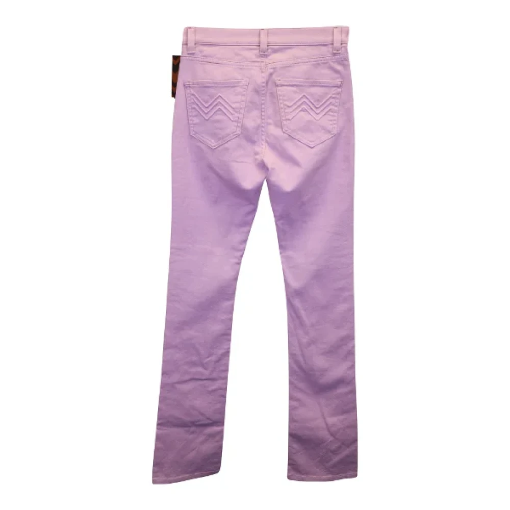 Missoni Pre-owned Cotton jeans Pink Dames