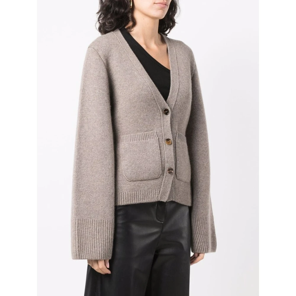 Khaite Scarlet Cardigan Sweater Beige Dames