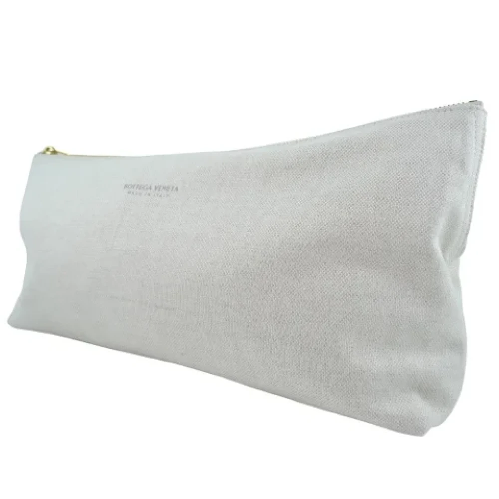 Bottega Veneta Vintage Pre-owned Fabric pouches White Dames