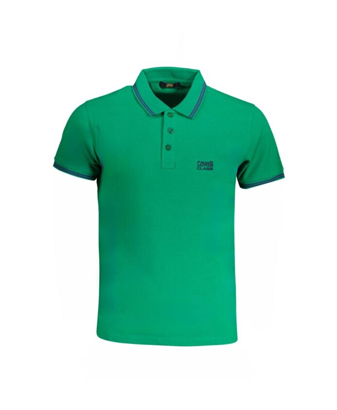 polo-en-coton-vert-coupe-classique