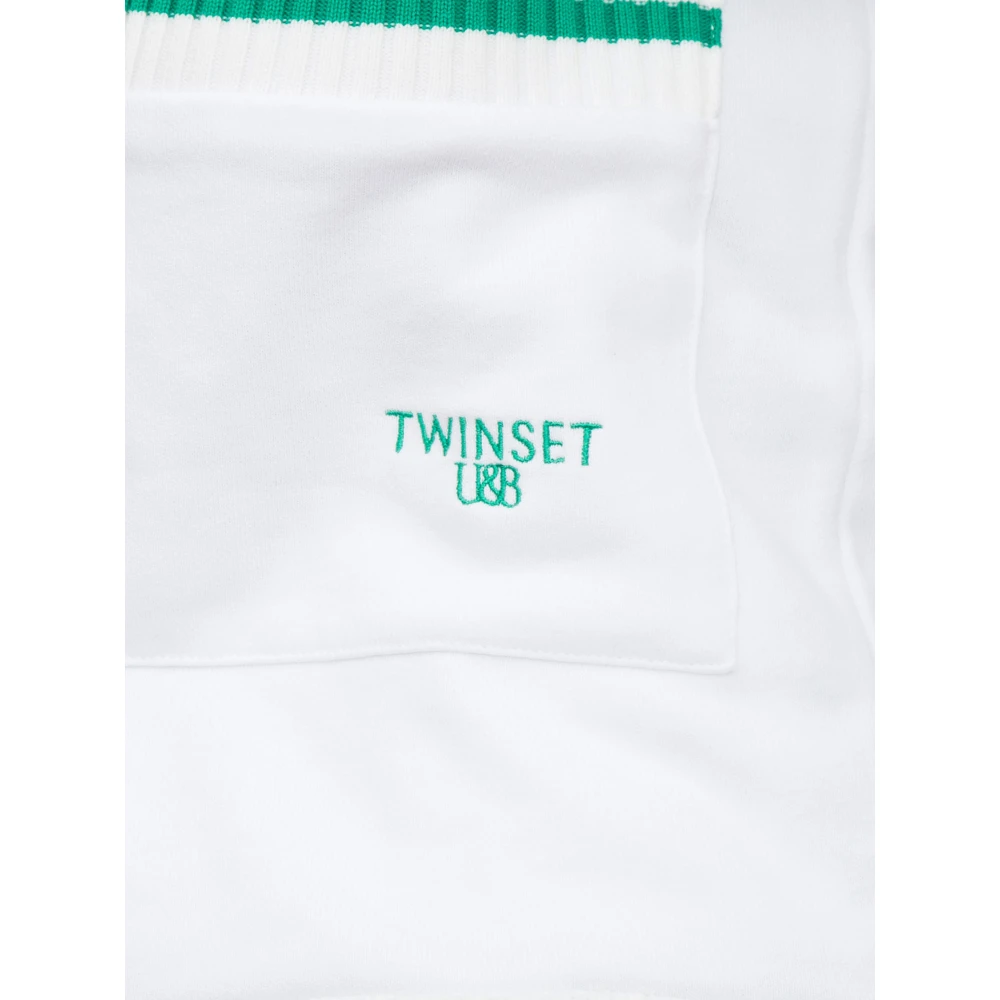 Twinset Lang Wit Vest White Dames