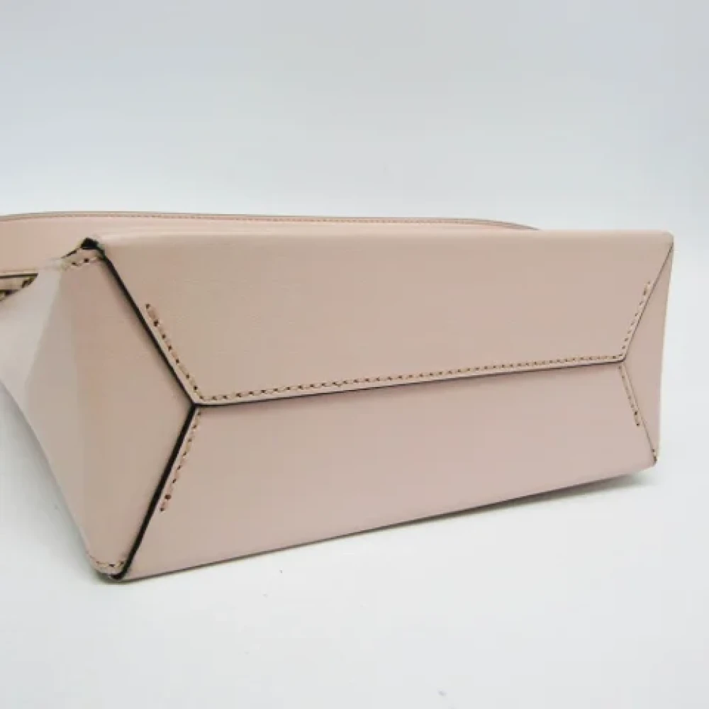 Fendi Vintage Pre-owned Leather handbags Beige Dames