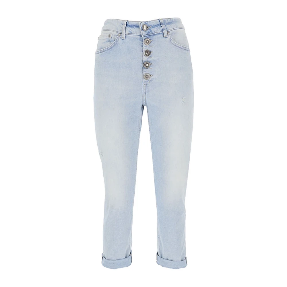 Dondup Stijlvolle Denim Ss23 Cropped Jeans Blue Dames