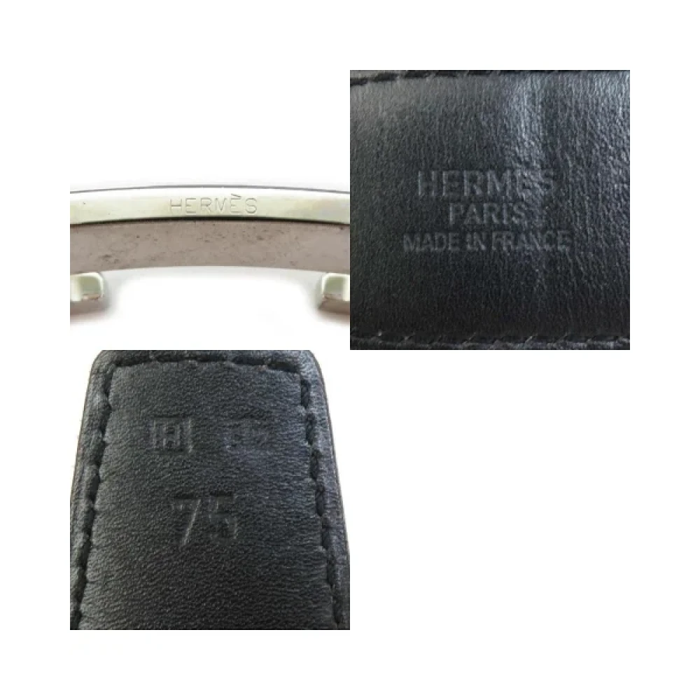 Hermès Vintage Pre-owned Leather belts White Dames