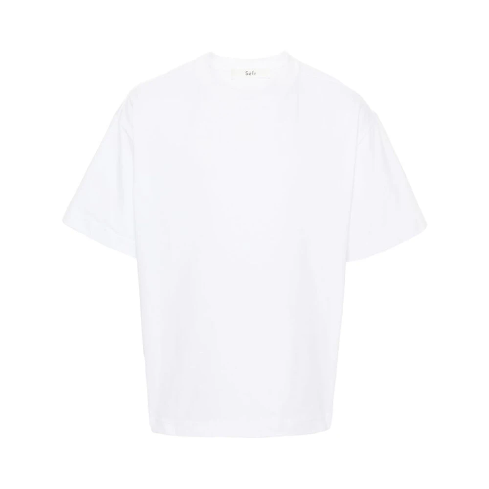 Séfr Witte Katoenen T-shirt White Heren