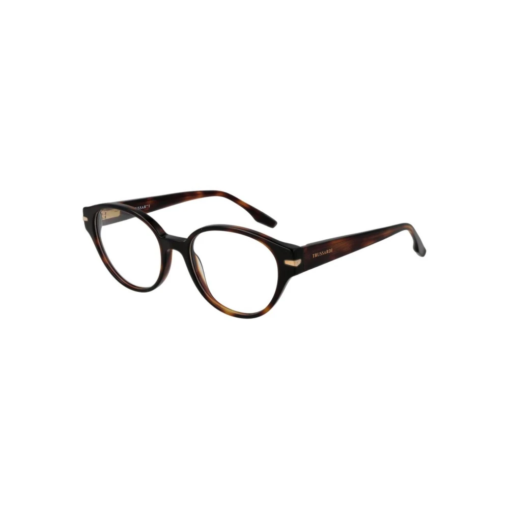 Trussardi Women's Brown Elegant Rectangular Glasses Frame