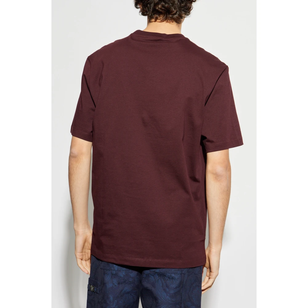 Versace T-shirt met geborduurd logo Red Heren