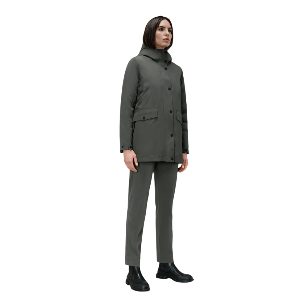 RRD Katoenen parka en gewatteerde jassen Green Dames