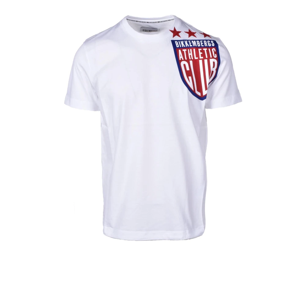 Bikkembergs Katoenen T-shirt White Heren
