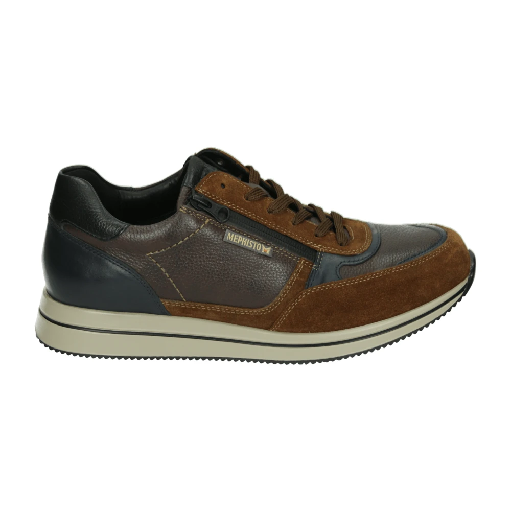 Mephisto Casual Bruine Suède Leren Schoenen Heren Schoenen