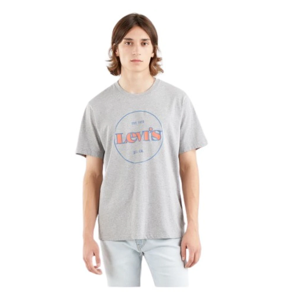 Levi's Heren T-shirt van katoen Gray Heren