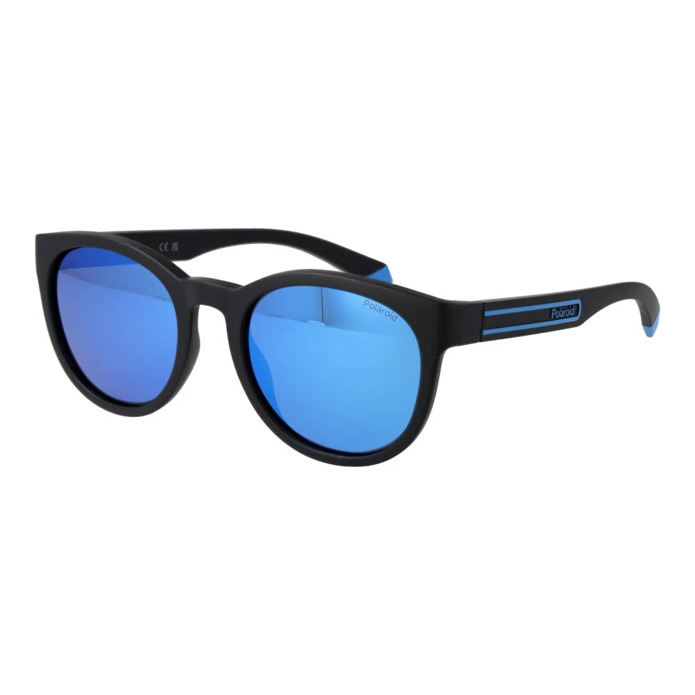 Polaroid Unisex Black Sunglasses Polarized Mirrored