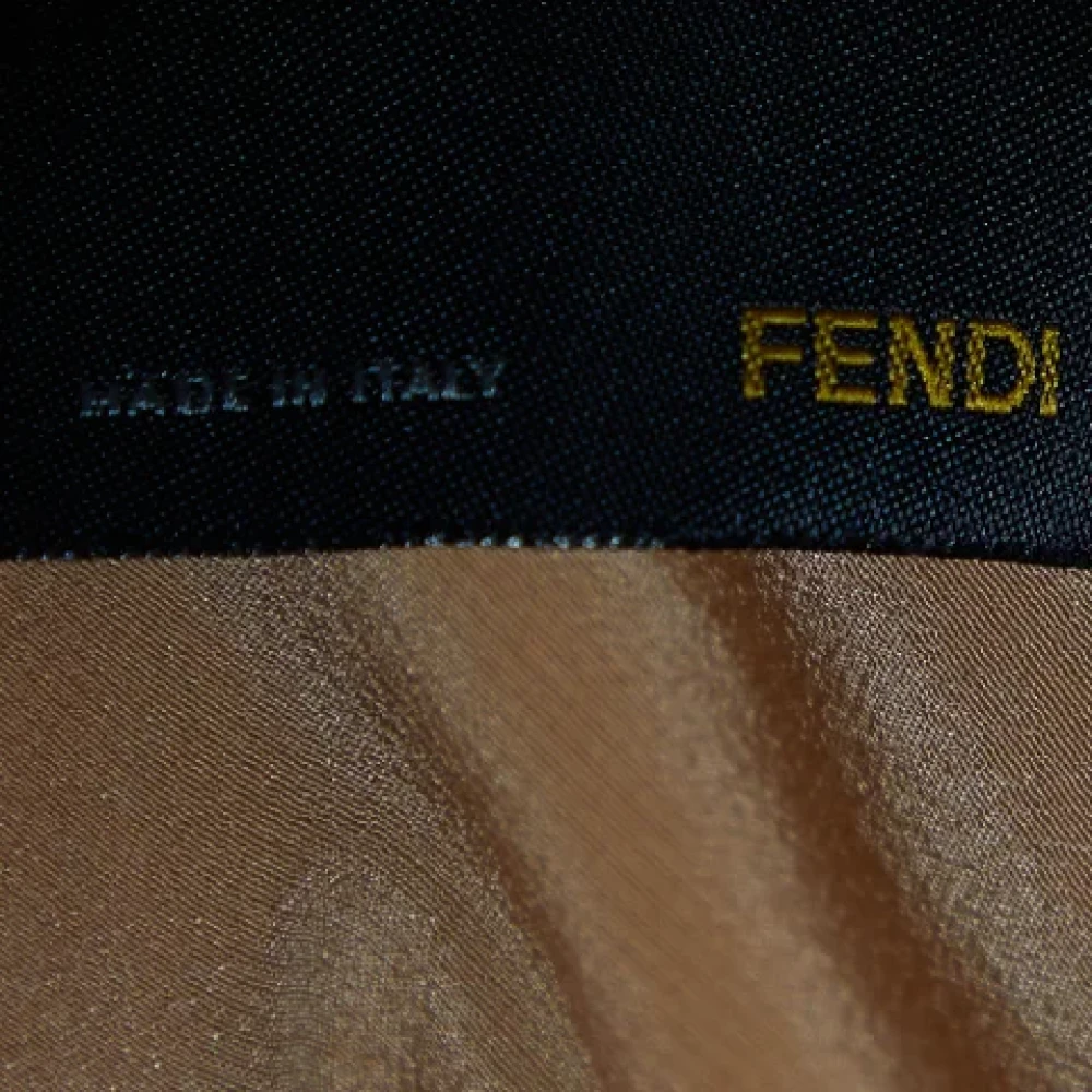 Fendi Vintage Pre-owned Silk dresses Orange Dames