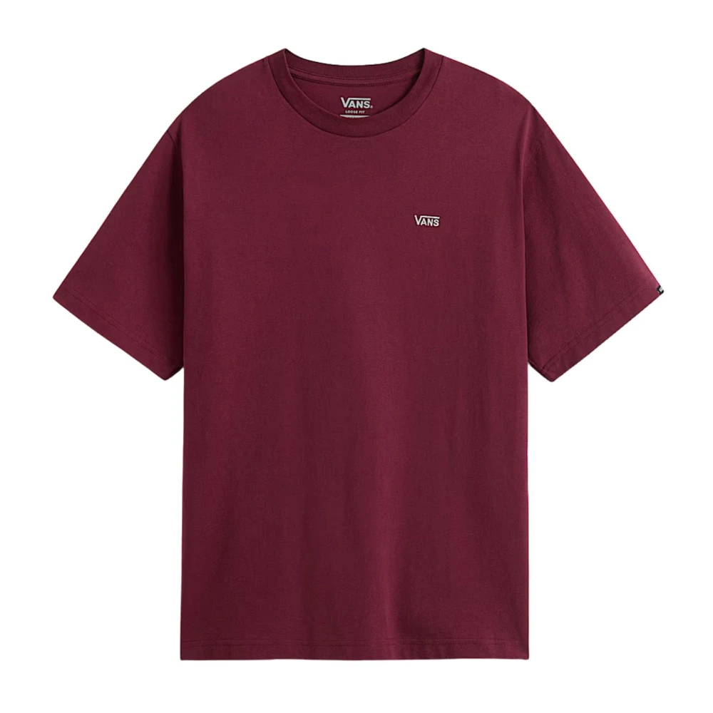 Vans Men's Red Left Chest Ii Loose Ss T-Shirt - T-Shirts - L - Tops