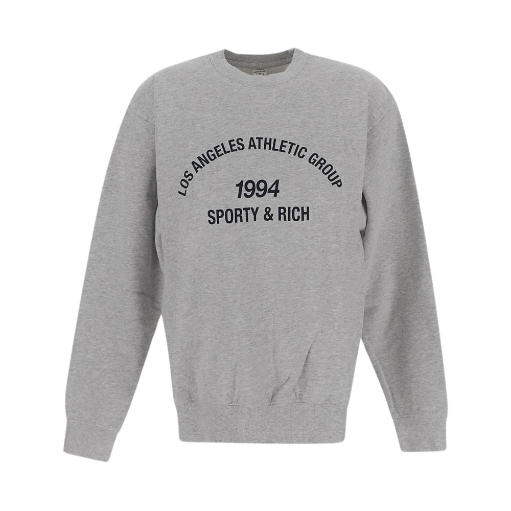 Sporty & Rich Sportieve Katoenen Sweatshirt Gray Dames