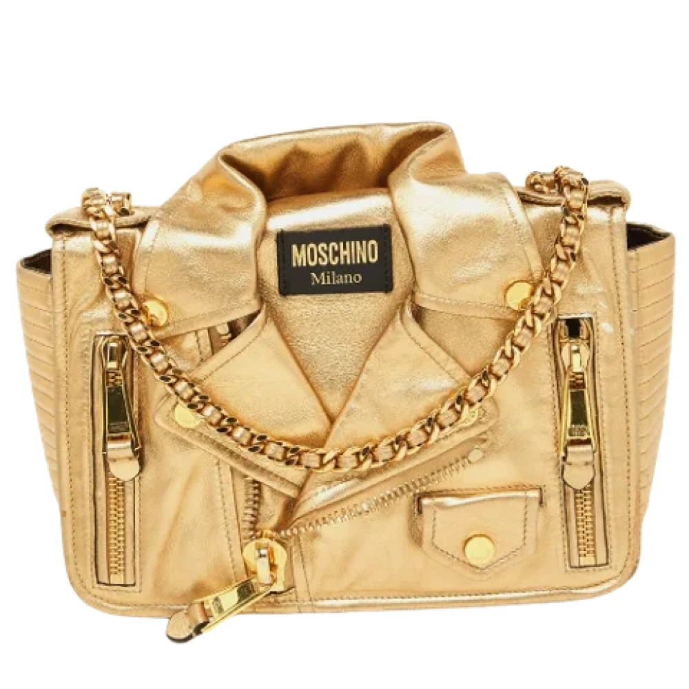 Moschino Pre-Owned Pre-owned Leather handbags Yellow Dames