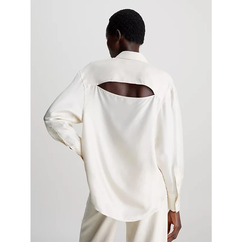 Calvin Klein Blouses Shirts Gray Dames