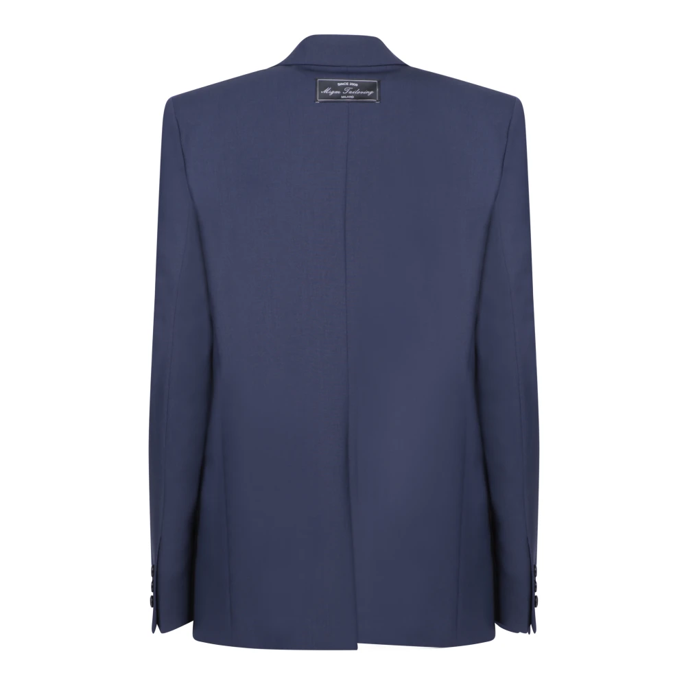Msgm Blauwe Jas Damesmode Stijl Blue Dames